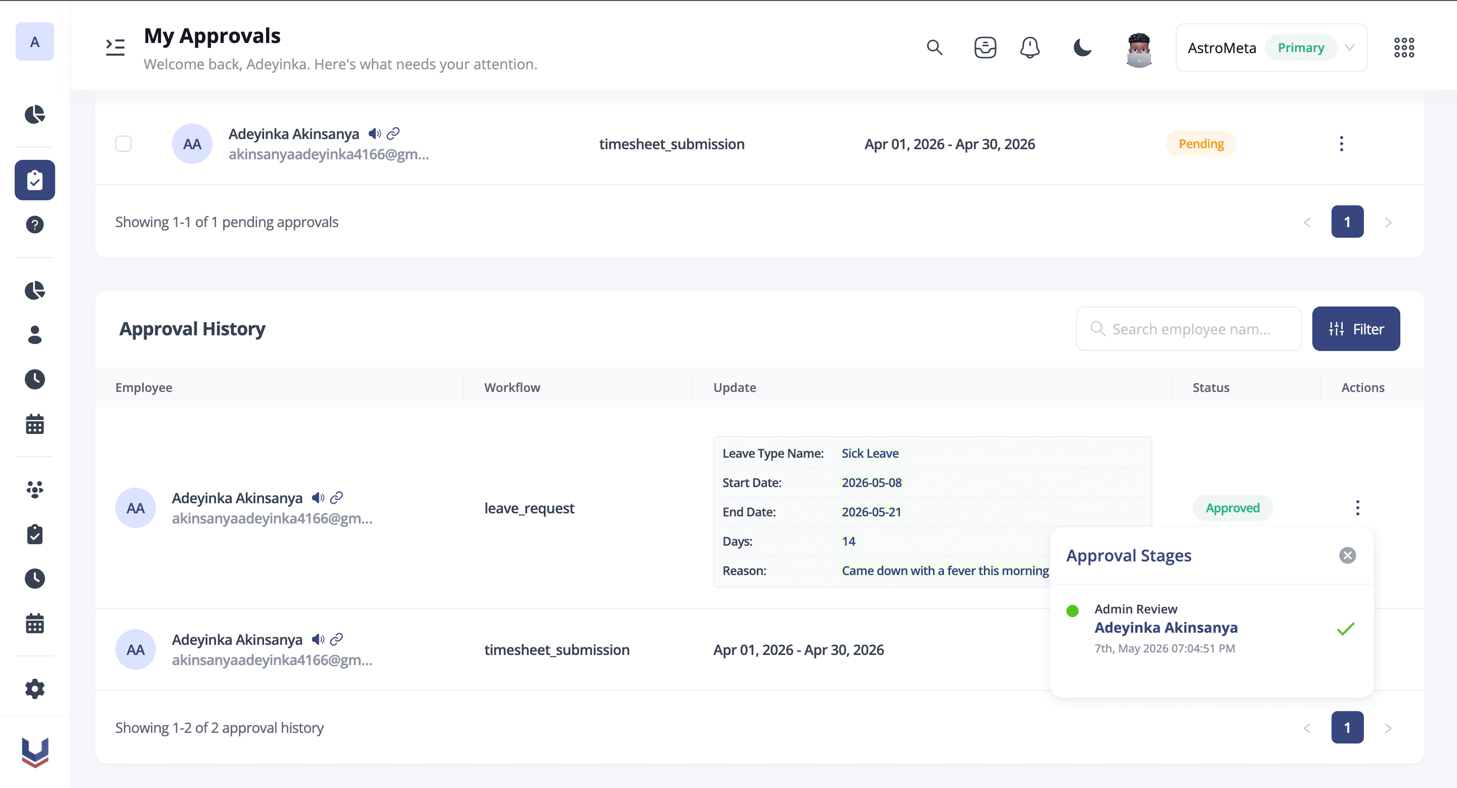 Streamlined Approvals