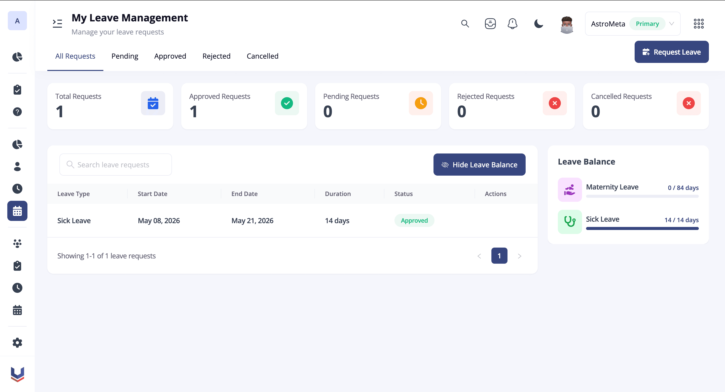 Self-Service Leave Requests