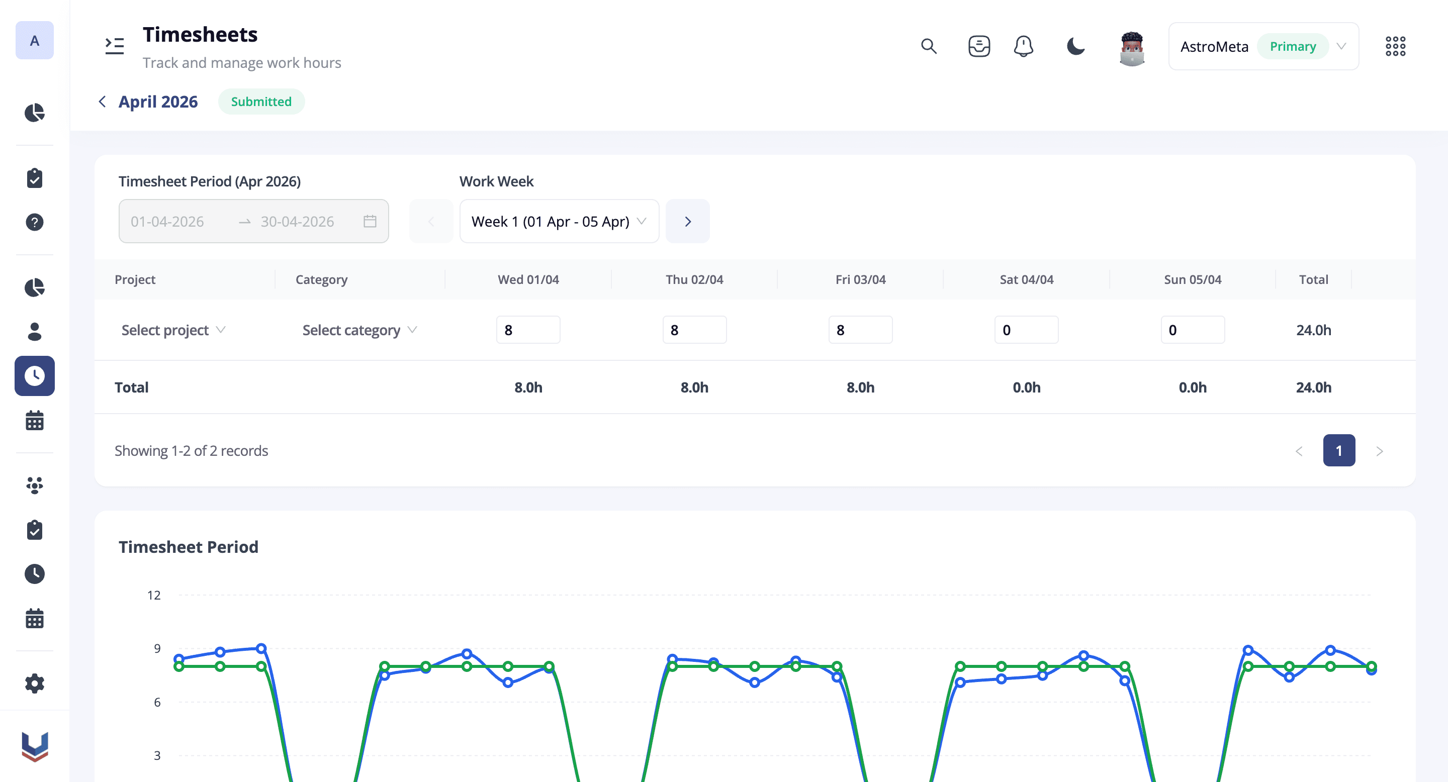 Effortless Time Logging