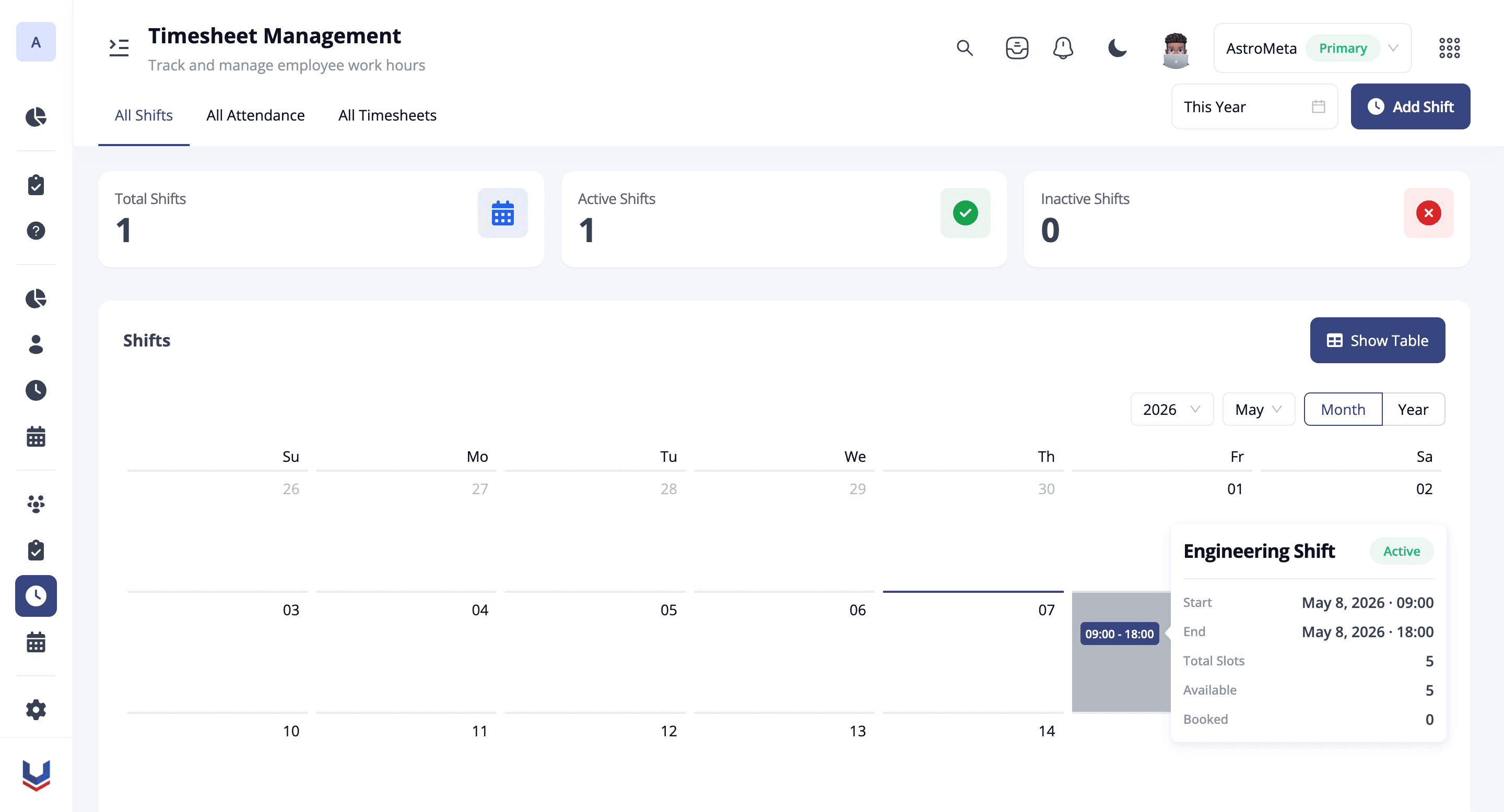 Shift Management